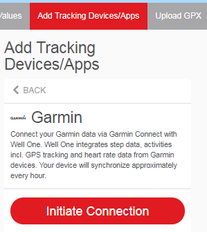 Garmin initialise connection