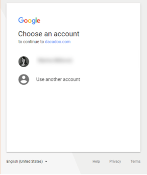 Google accounts web