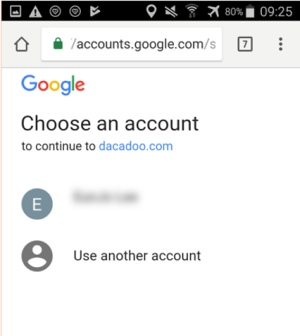 Google accounts