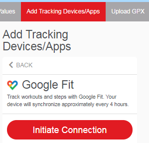 Google Fit initialise connection