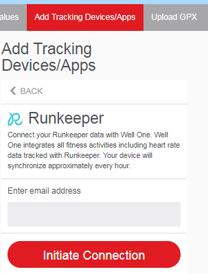 Runkeeper initialise connection